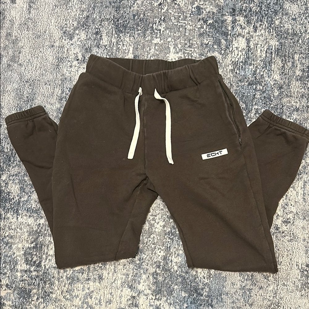 ECHT Brown Jogger Sweatpants with Elastic Cuffs